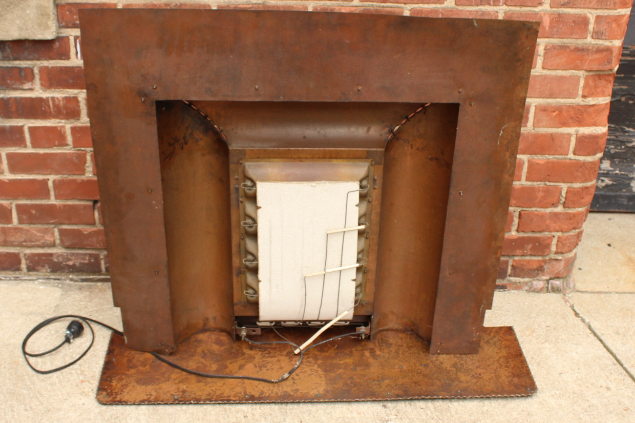 Large Vintage Fireplace Insert Heater