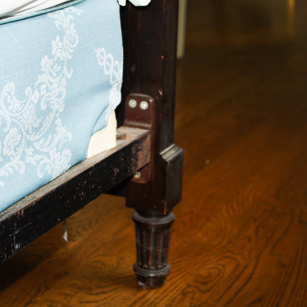 Louis XVI Inspired Carved Twin Beds