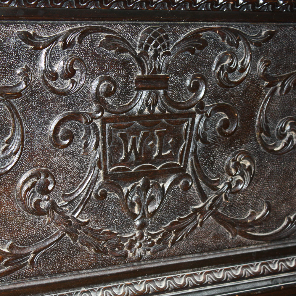 Louis XVI Inspired Carved Twin Beds