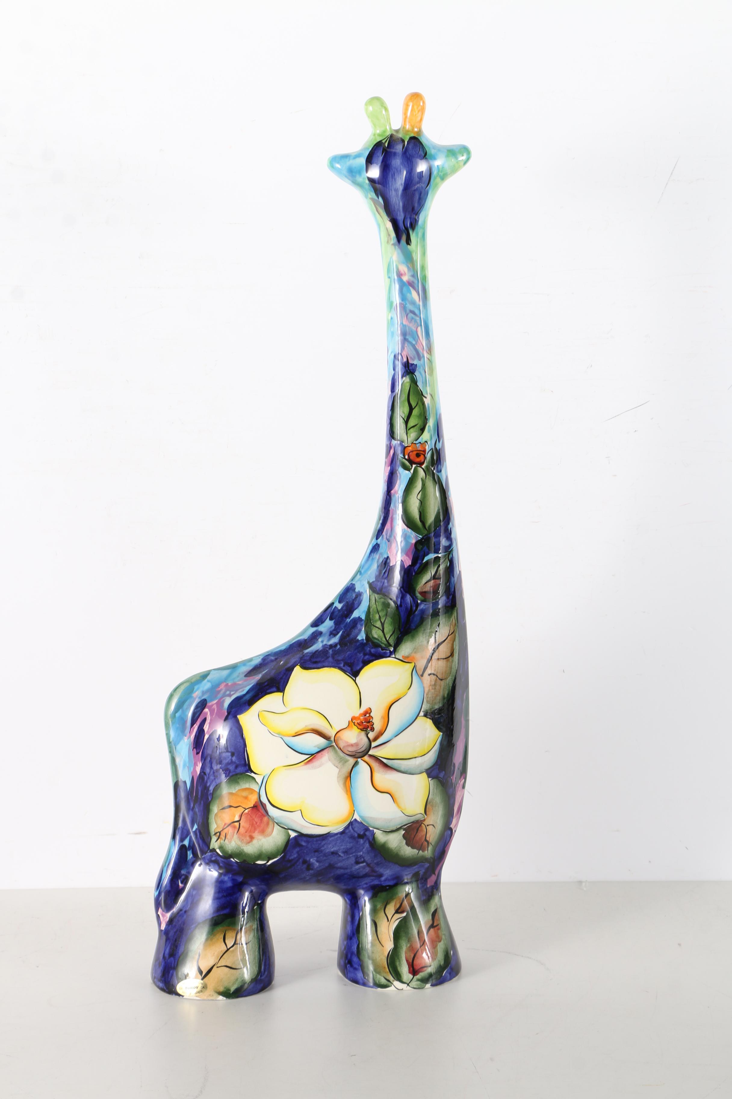 Limited Edition Turov Art Ceramics Giraffe Figurine