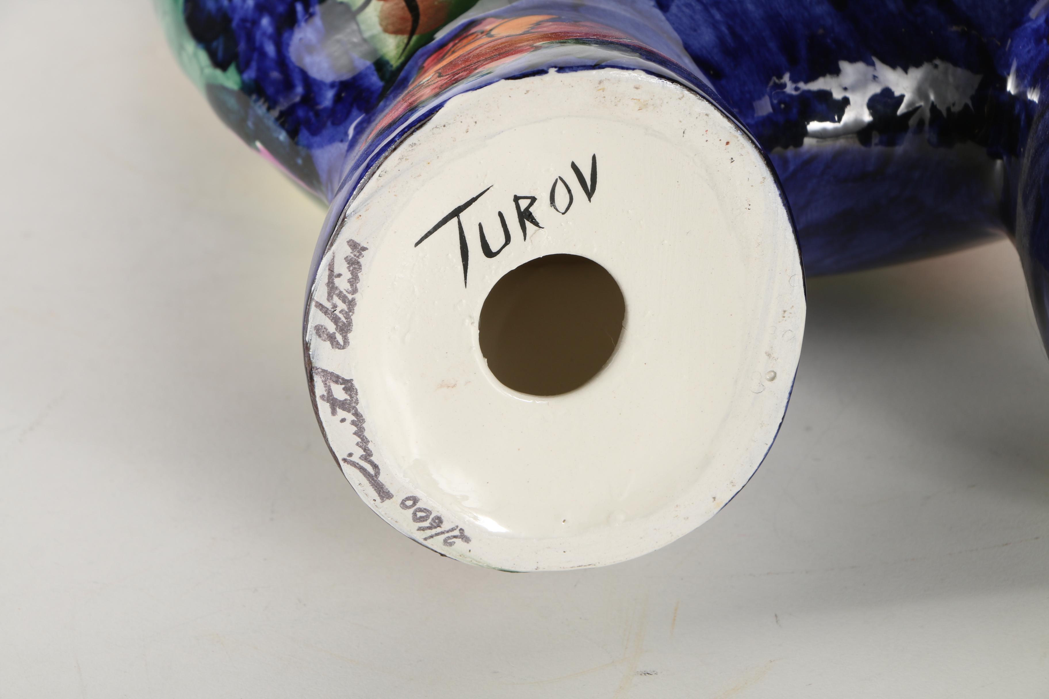 Limited Edition Turov Art Ceramics Giraffe Figurine