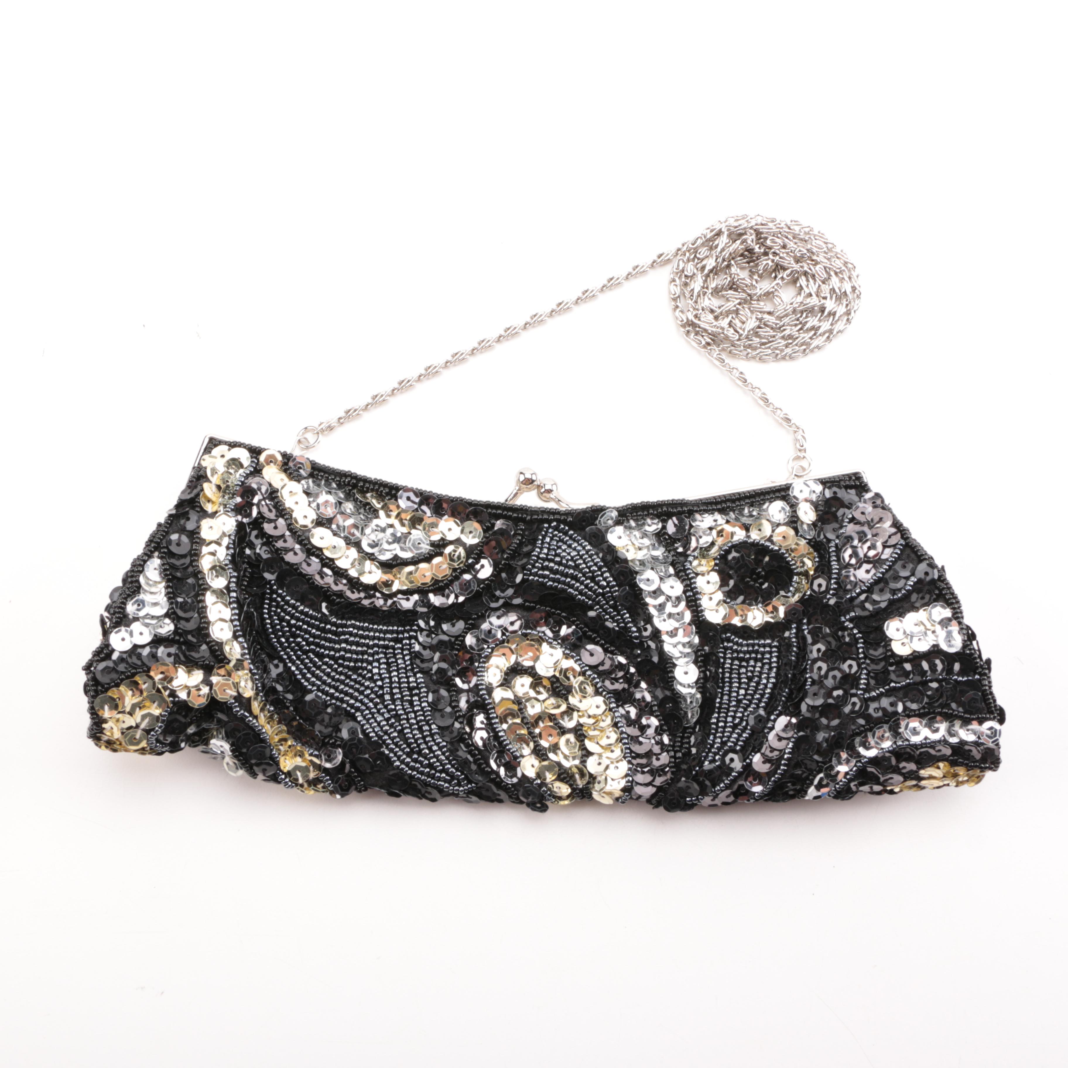 Embellished Minaudiere and Clutch