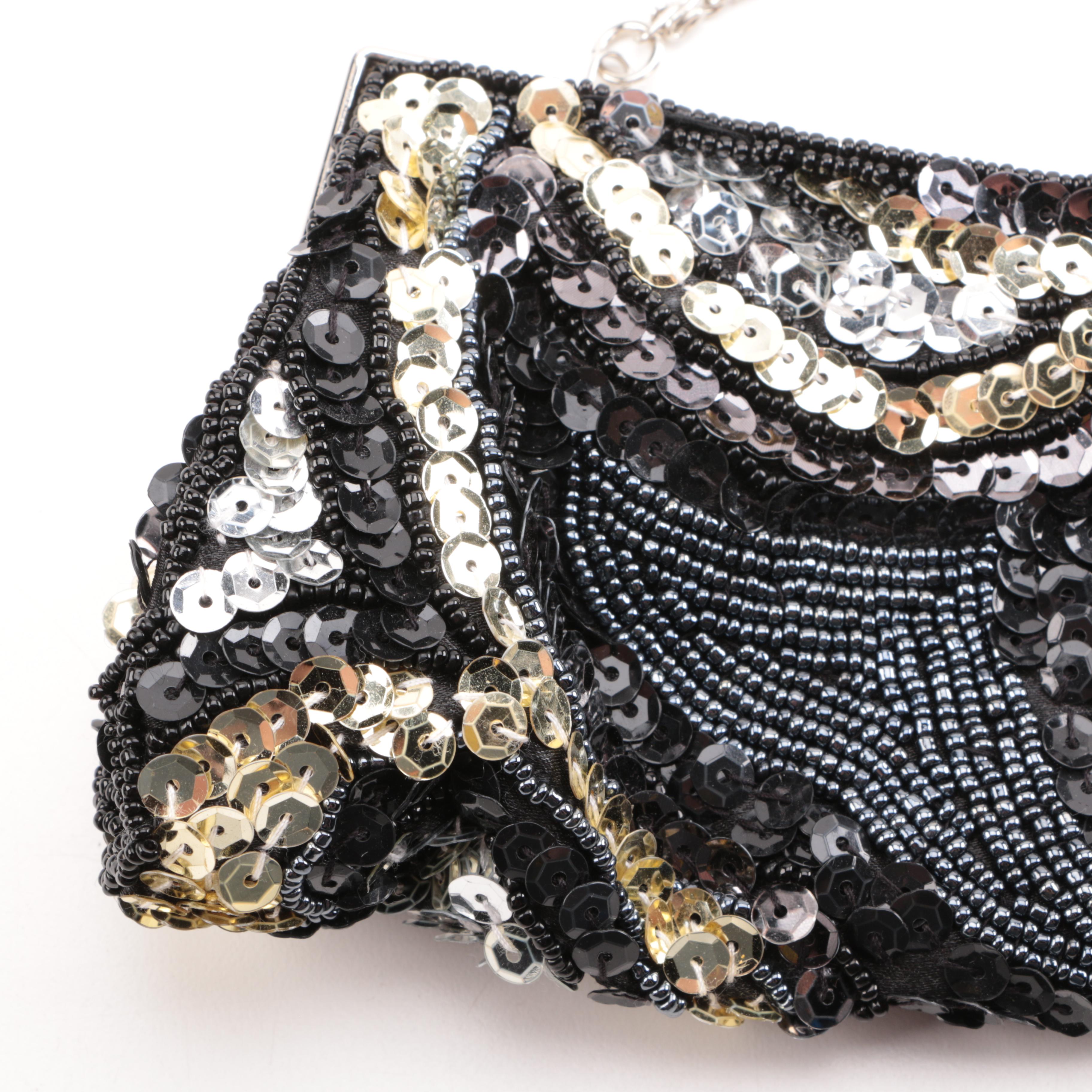 Embellished Minaudiere and Clutch