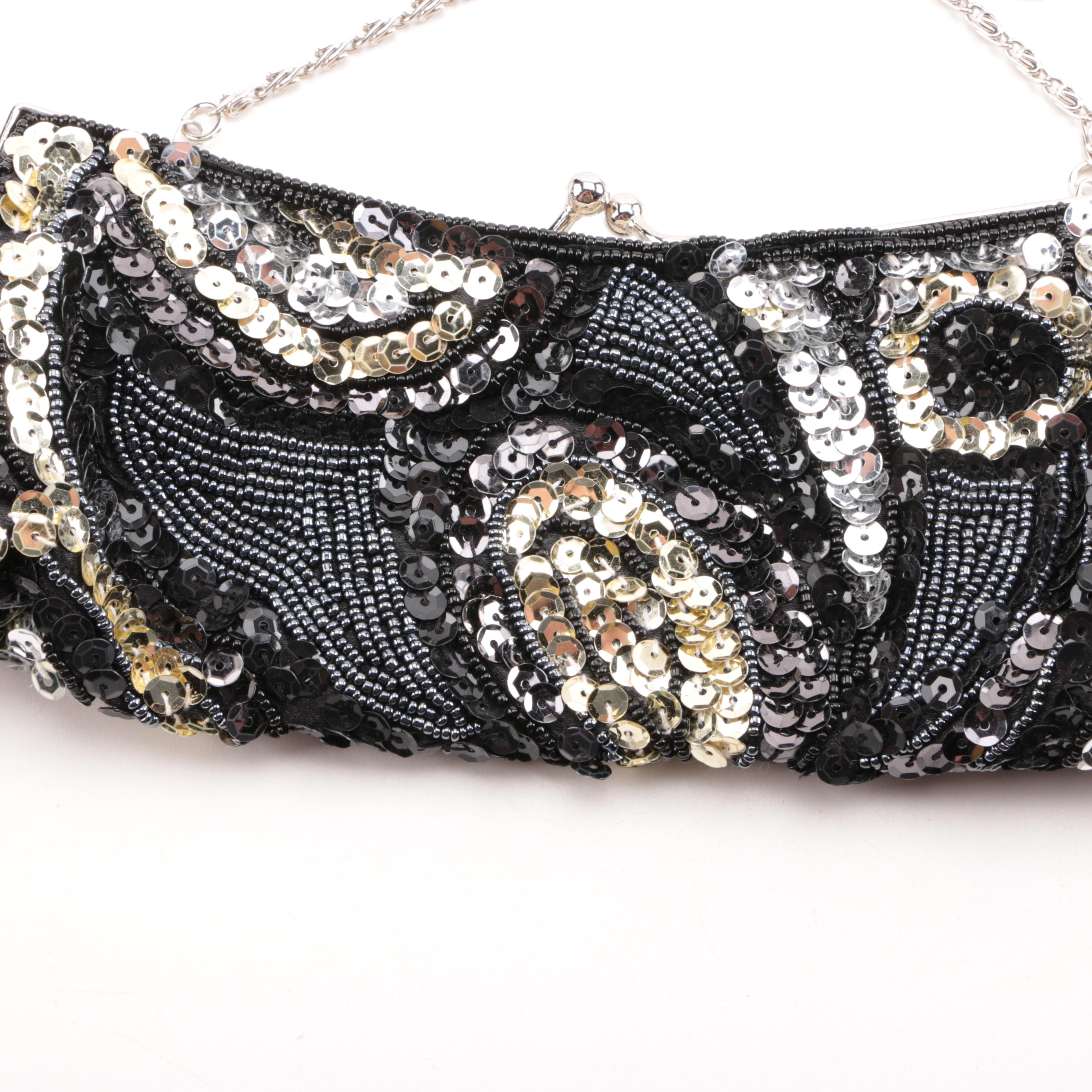 Embellished Minaudiere and Clutch