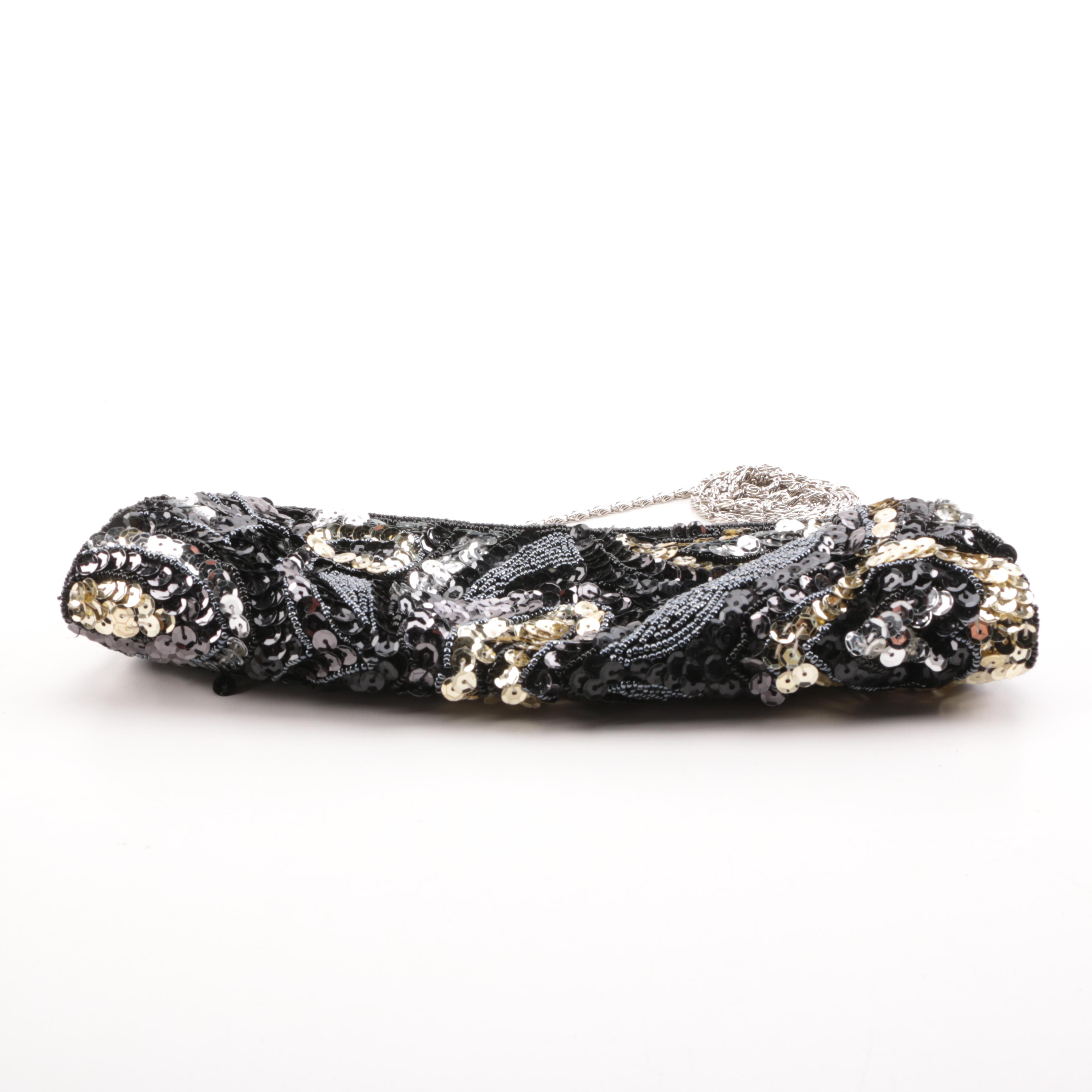 Embellished Minaudiere and Clutch