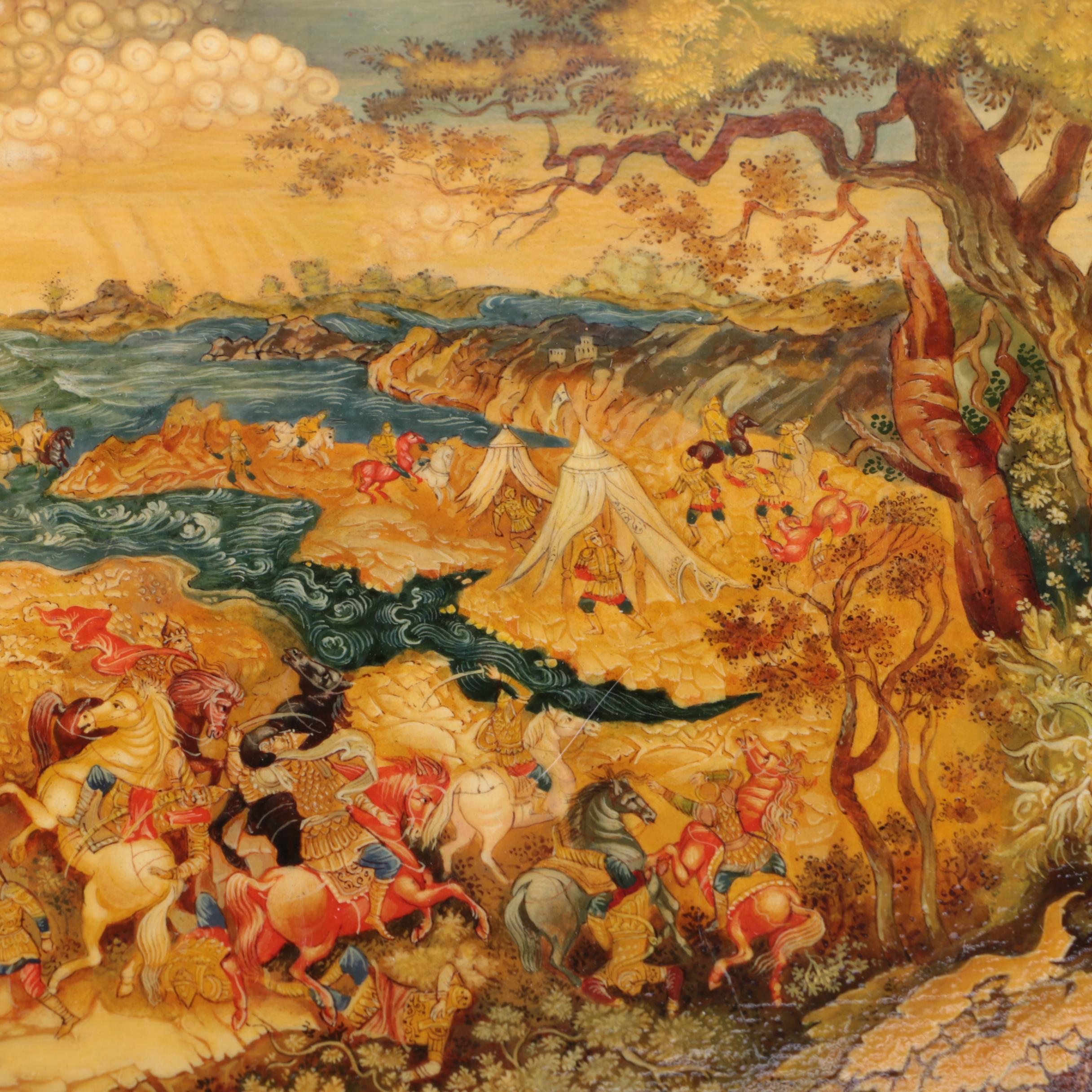 Russian Handpainted Enamel Box