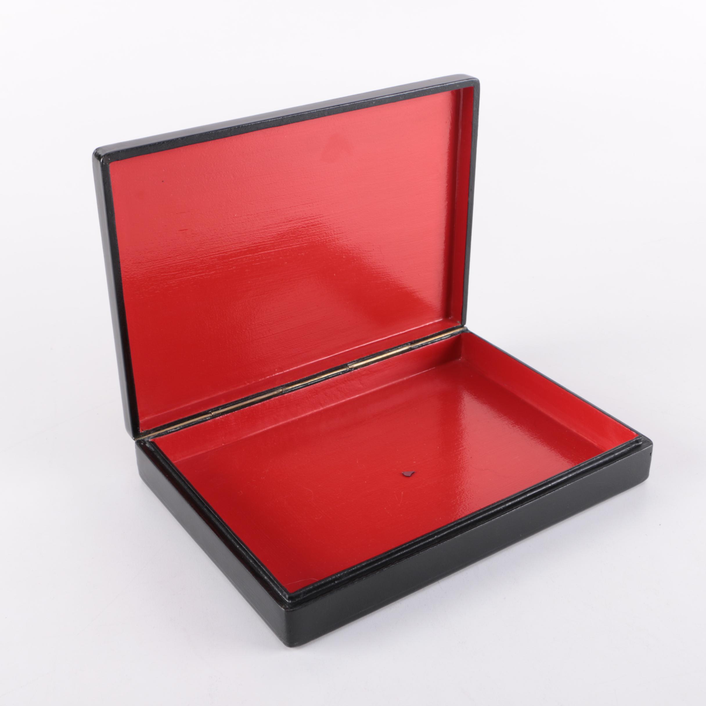 Russian Handpainted Enamel Box