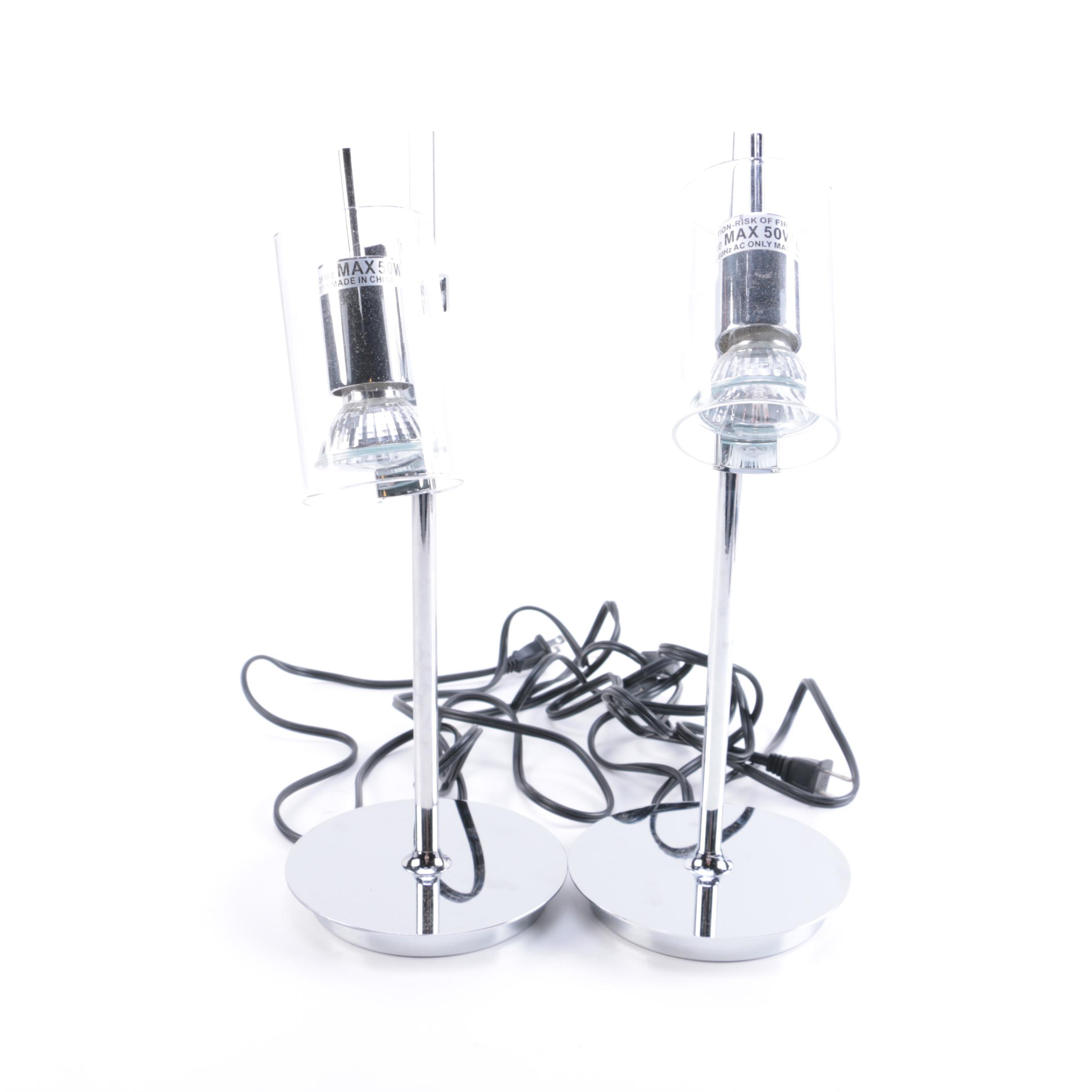 Modernist Halogen Desk Lamp Set by Comely