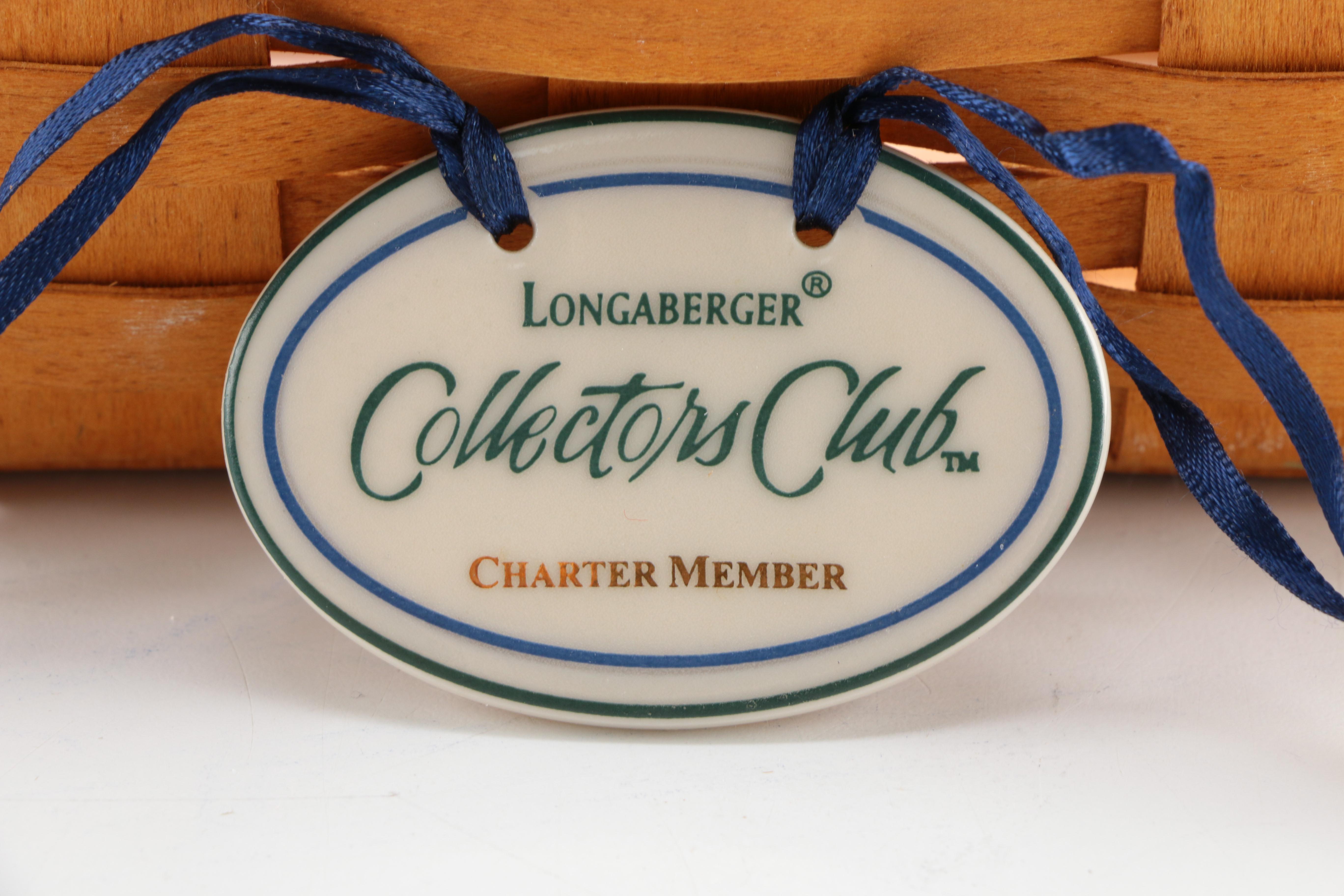 Handwoven Longaberger Collector's Club Basket