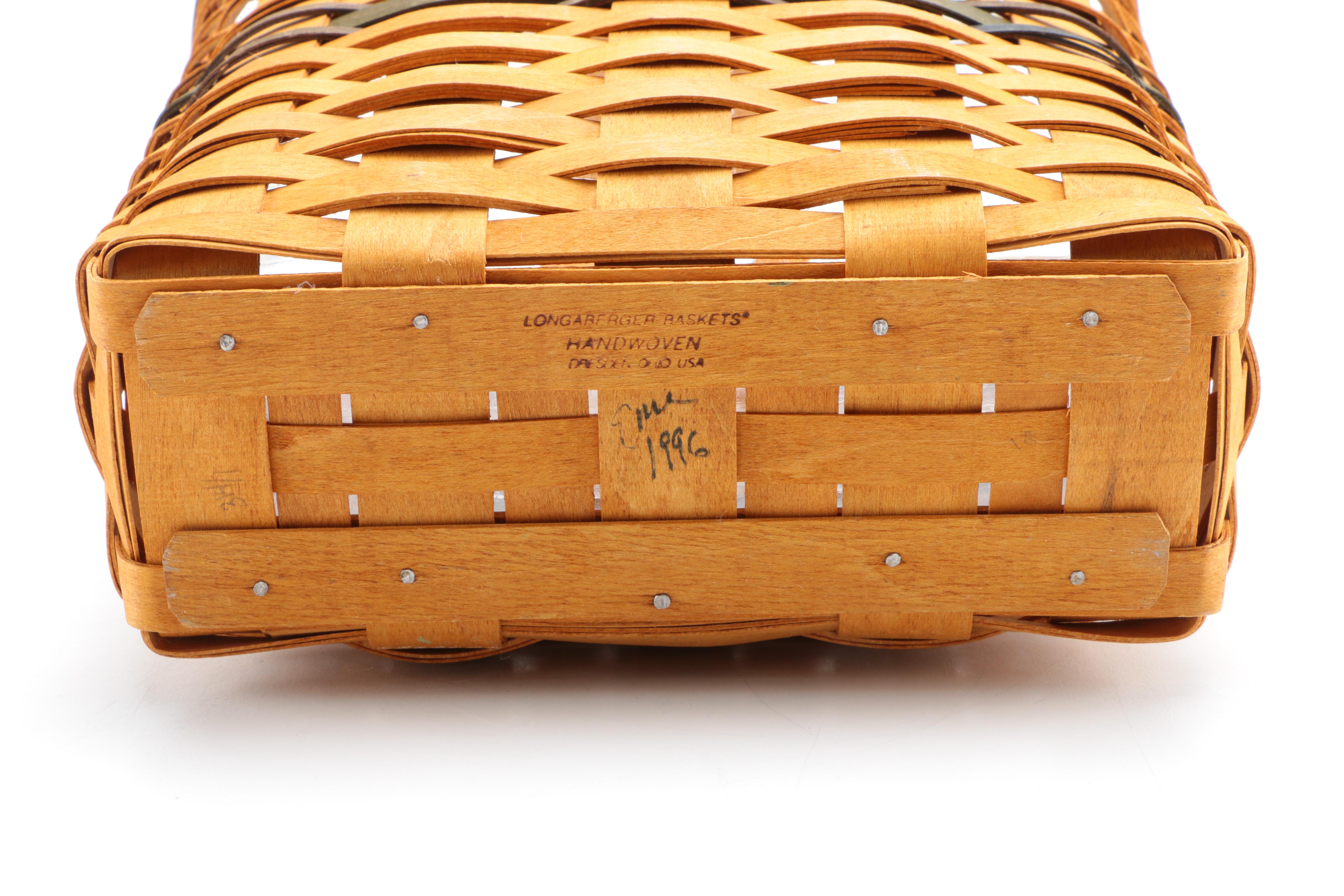 Handwoven Longaberger Collector's Club Basket