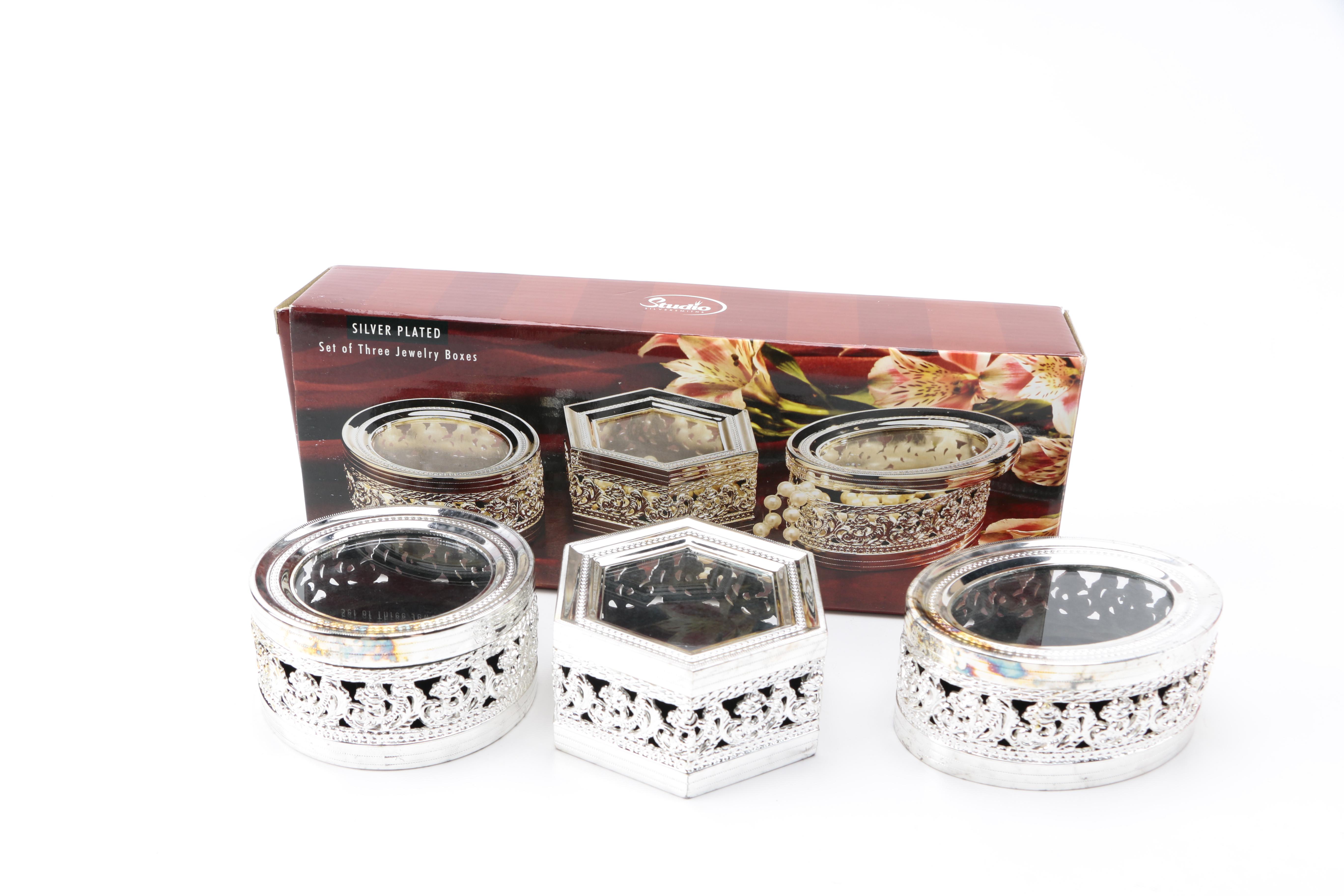 Assorted Ornamental Crystal Set in Boxes