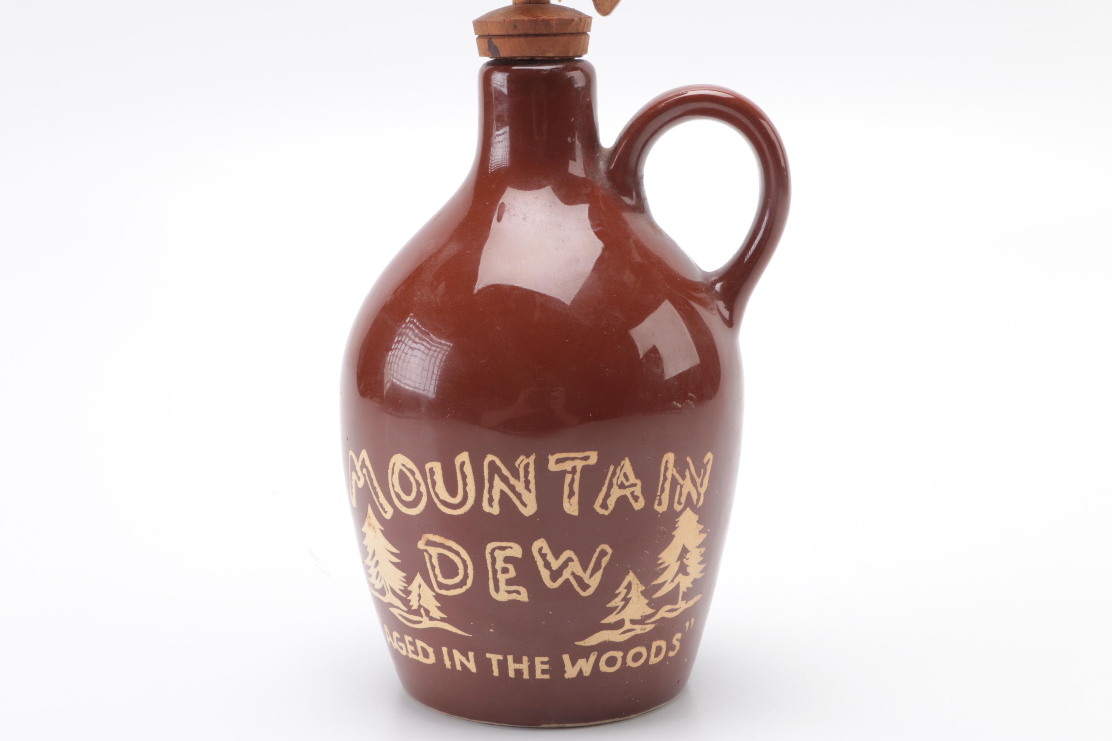 "Mountain Dew" Stoneware Jug