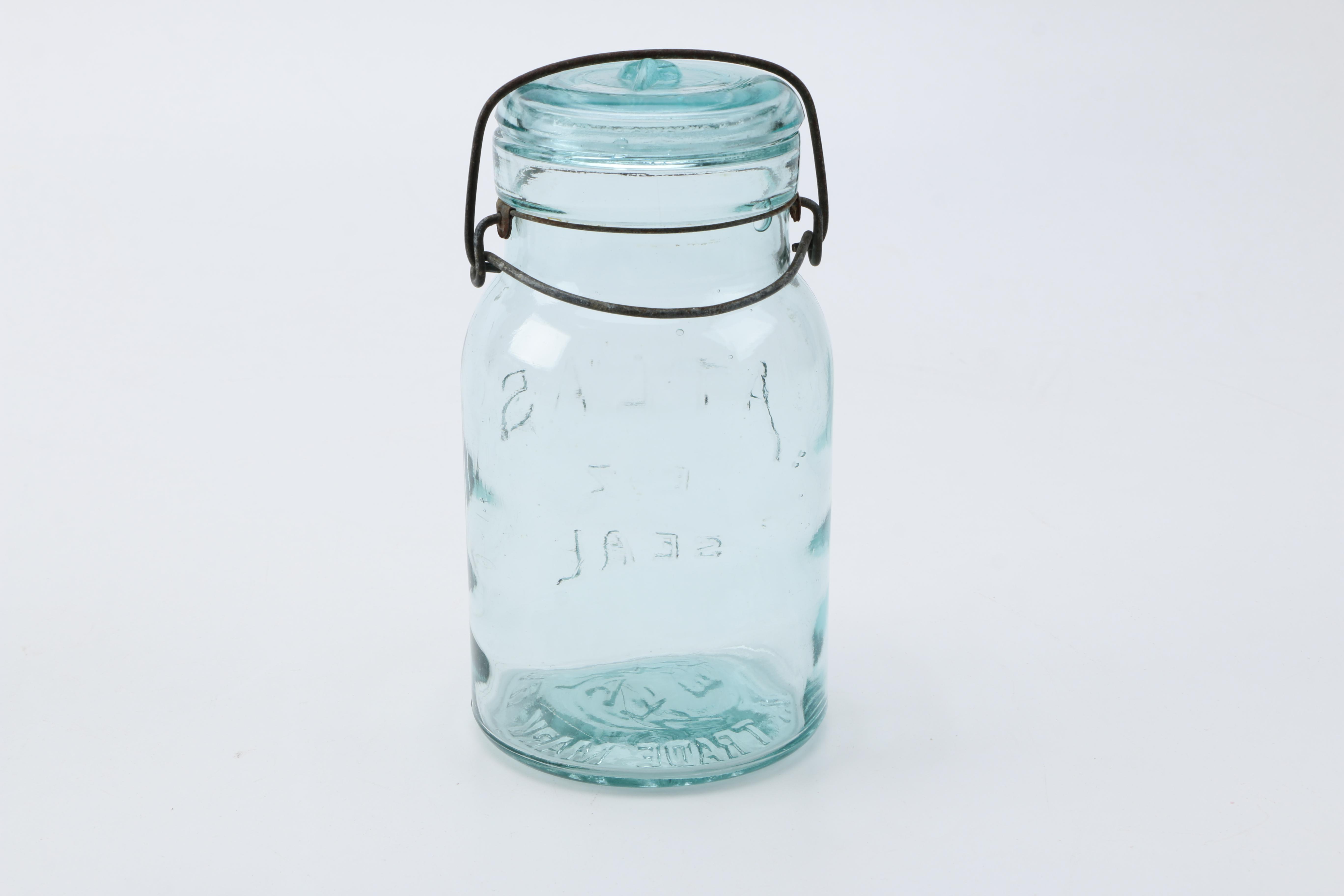 Assorted Glass Mason Jars Including Atlas