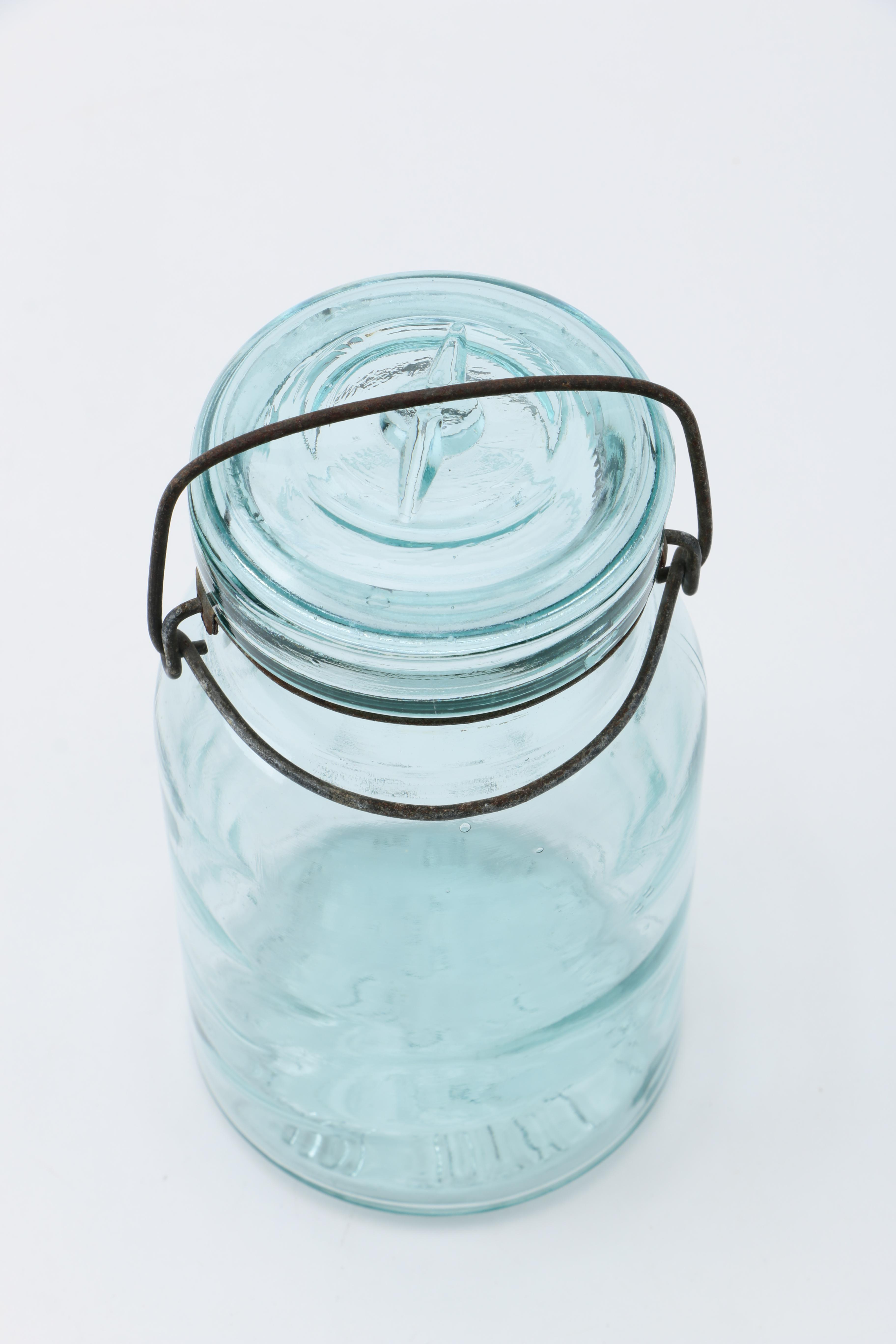 Assorted Glass Mason Jars Including Atlas