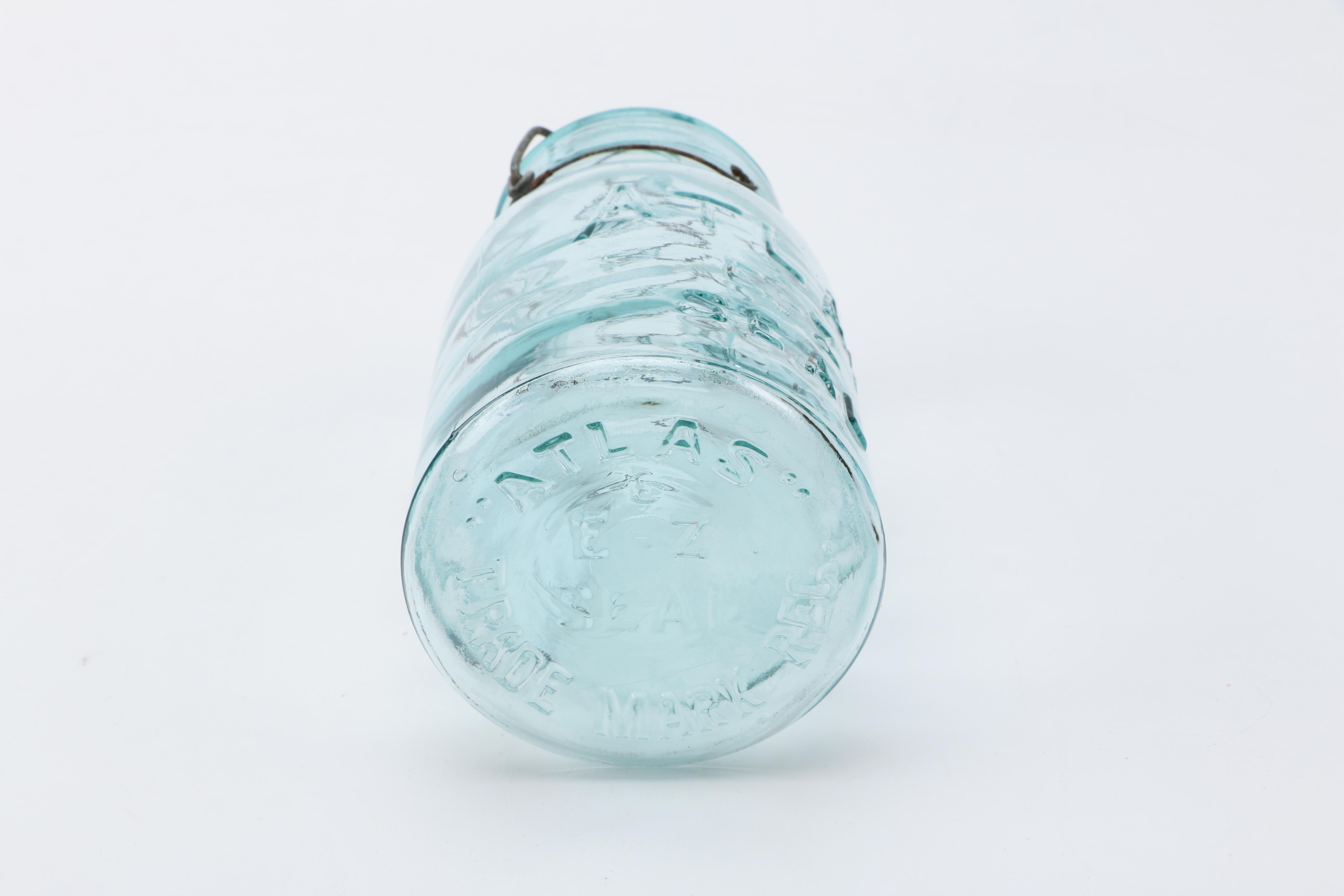 Assorted Glass Mason Jars Including Atlas