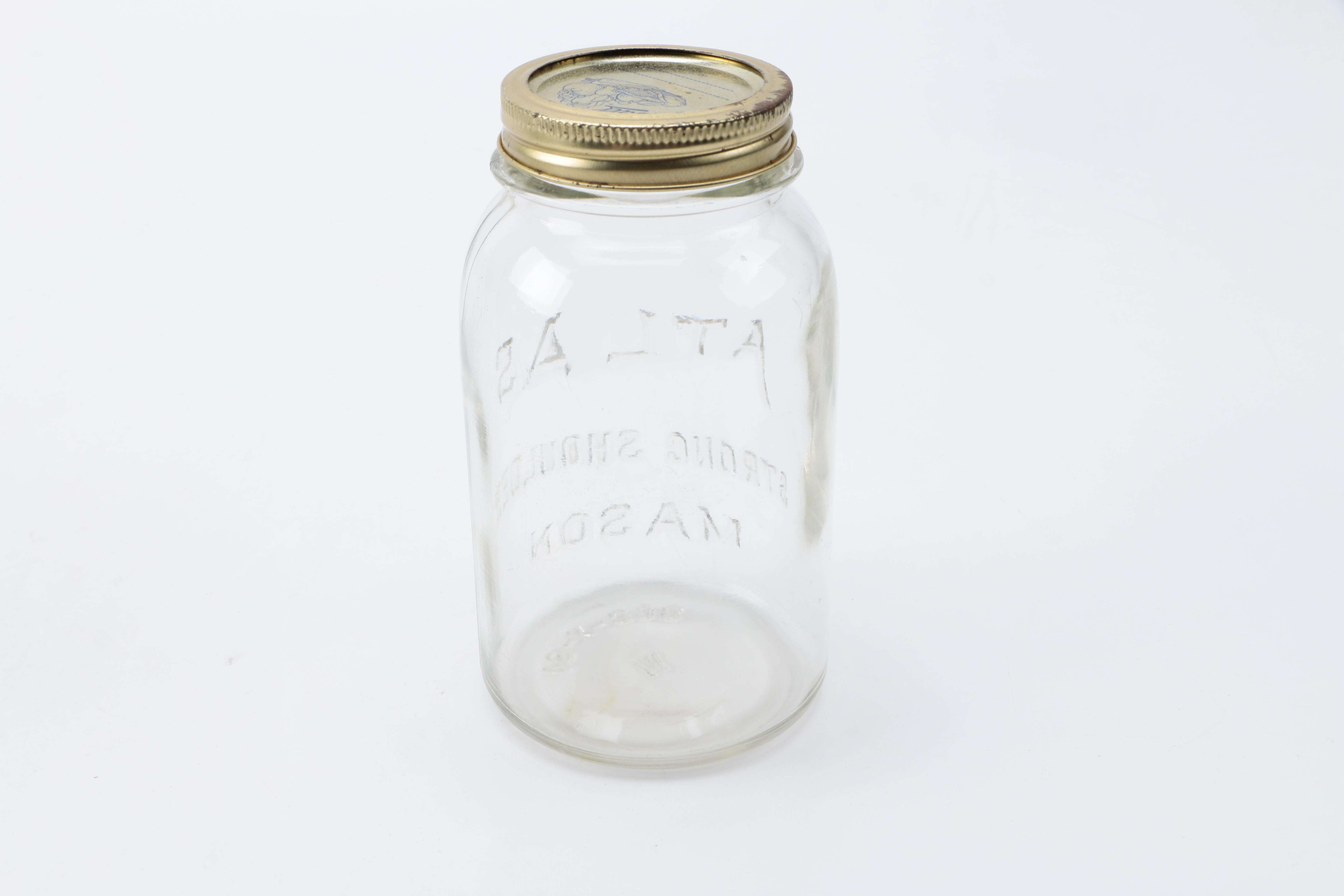 Assorted Glass Mason Jars Including Atlas