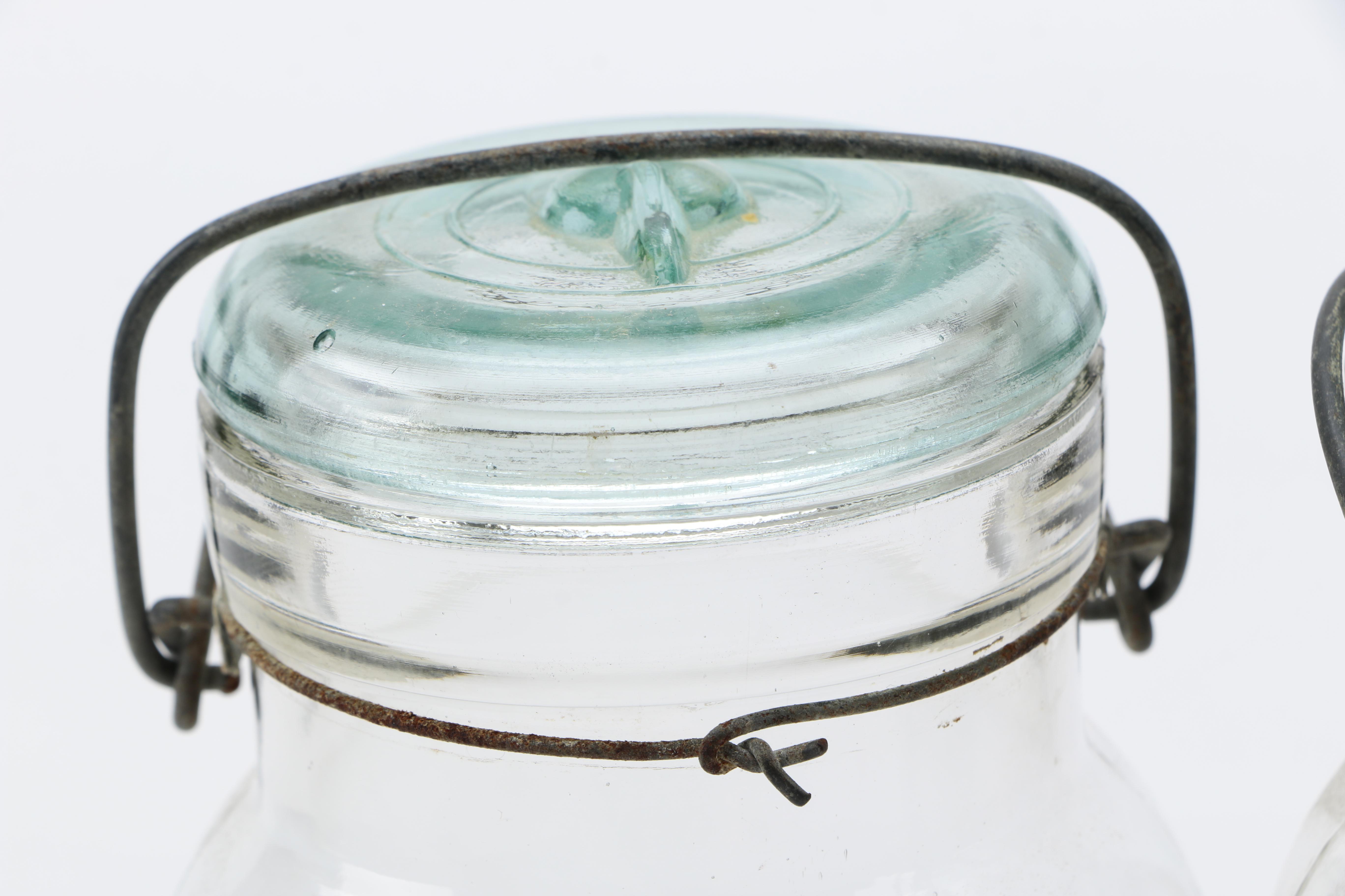 Assorted Glass Mason Jars Including Atlas