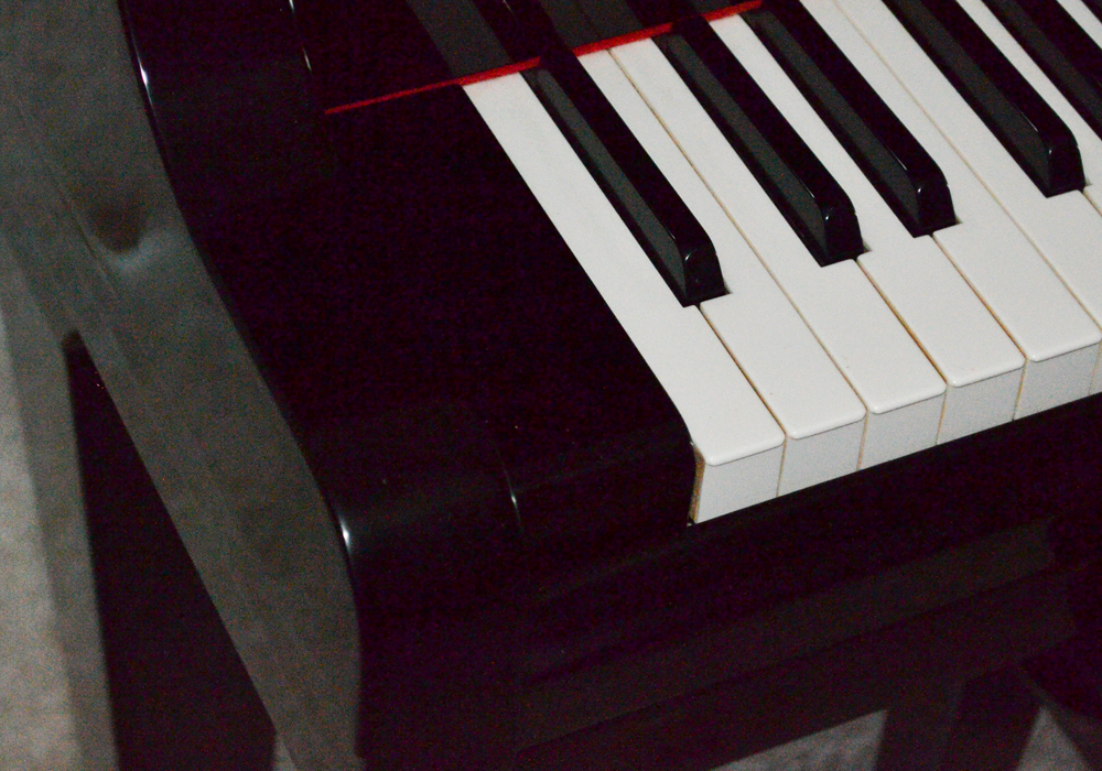 Sojin Black Petite Grand Piano and Matching Bench