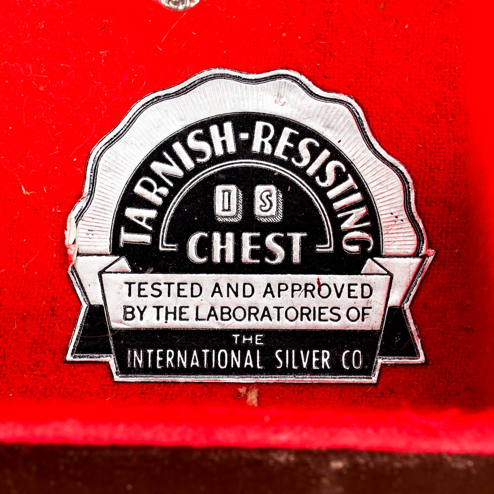 "Rogers Bros. International Silver" Silver Plated Flatware Set with Storage Chest