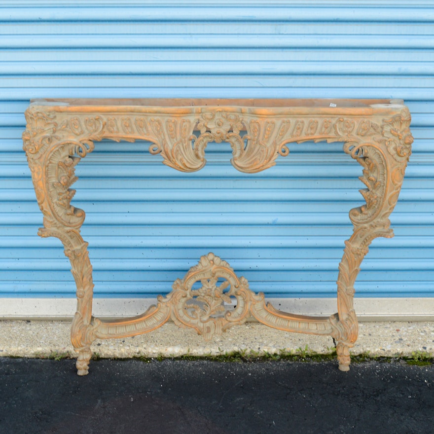 Vintage Louis XV Style Console Table Frame