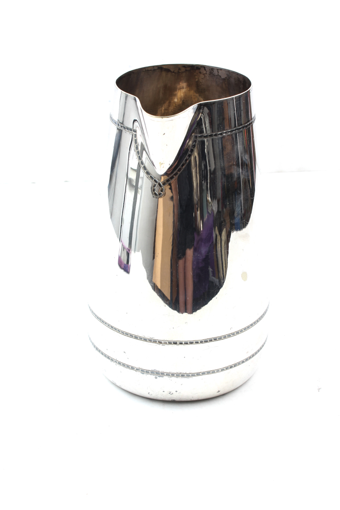 Vintage Hodd & Linley Silver Plated Pitcher