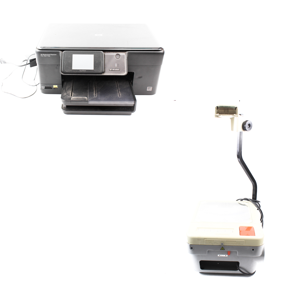 HP Printer and Elmo Overhead Projector