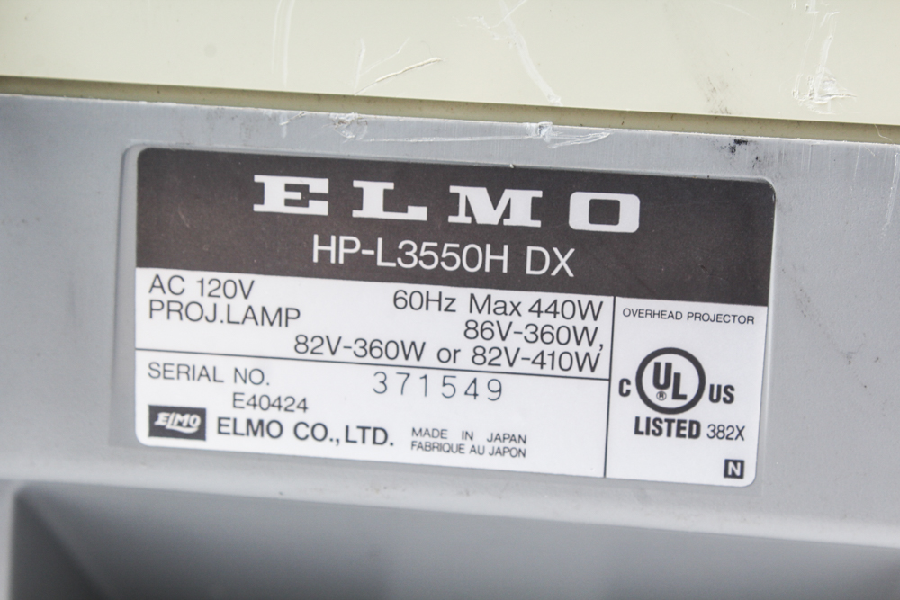 HP Printer and Elmo Overhead Projector