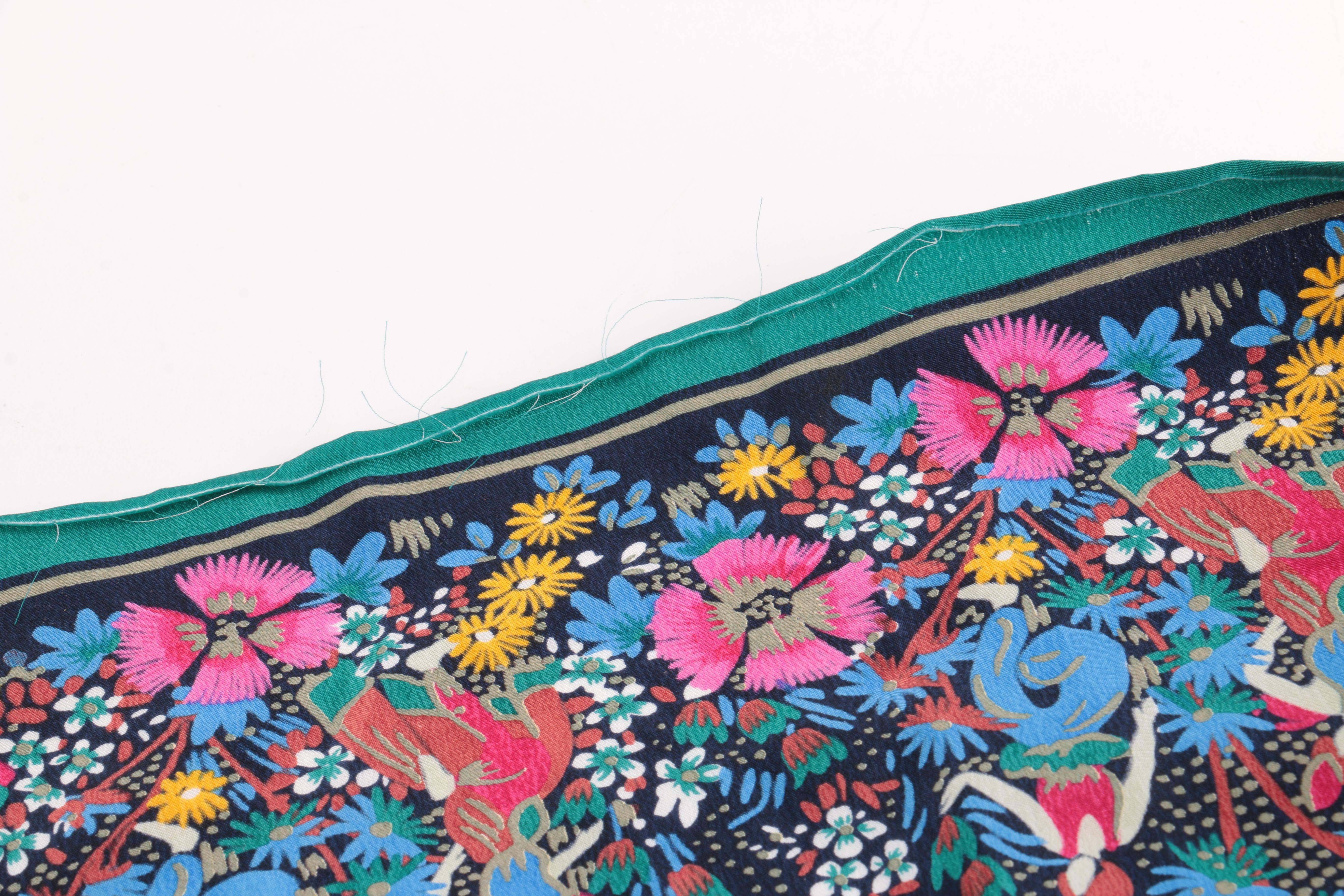 Christian Dior Hand Painted Silk Scarf