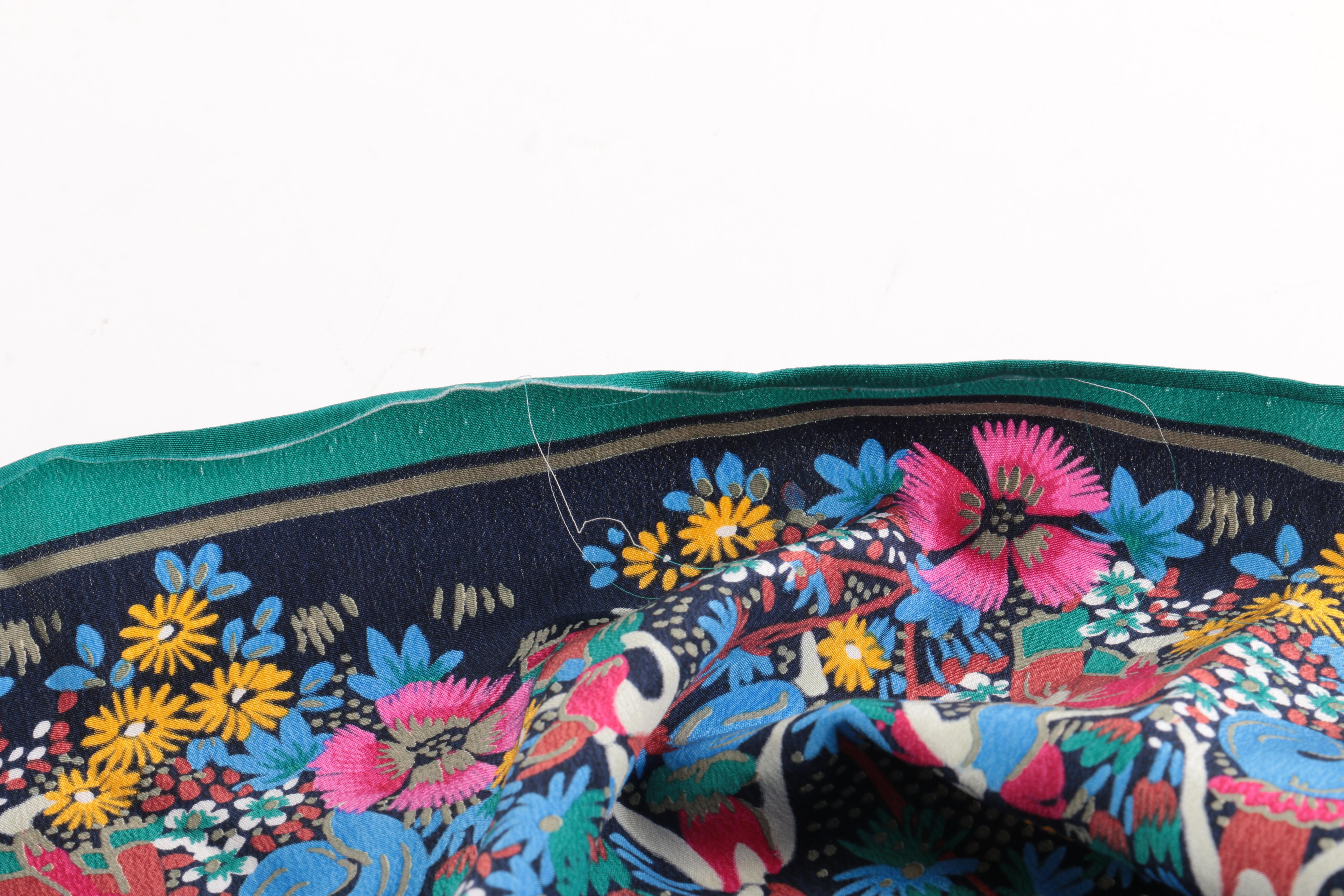 Christian Dior Hand Painted Silk Scarf