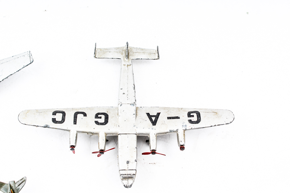Three Vintage Dinky Toy Aircraft
