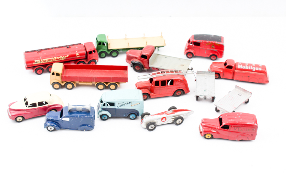 Fourteen Vintage Dinky Toys