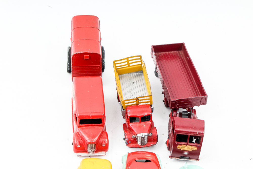 Thirteen Vintage Dinky Toys