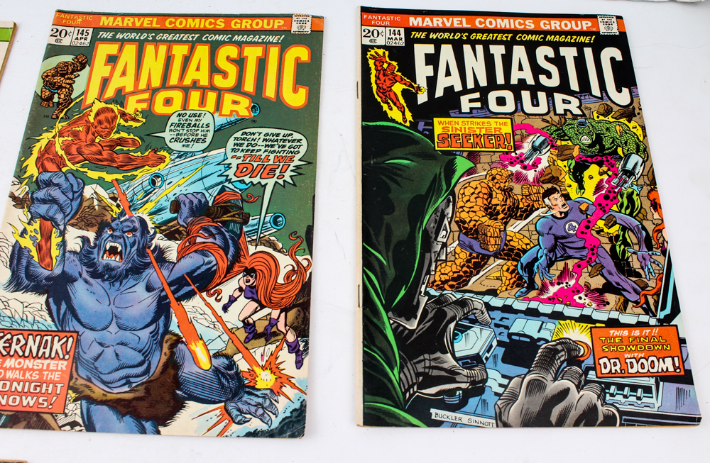 1974 "Fantastic Four" Marvel Comic Books