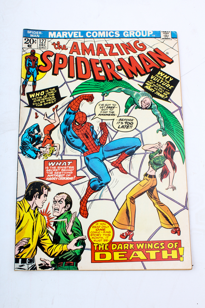 1973 "The Amazing Spider-Man" Marvel Comic Books