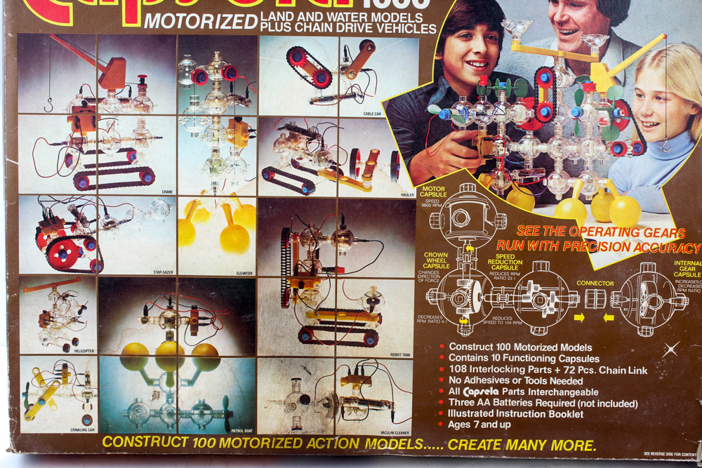 Vintage Capsela 1000 Motorized Land and Water Models