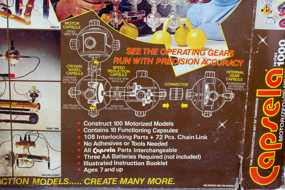 Vintage Capsela 1000 Motorized Land and Water Models