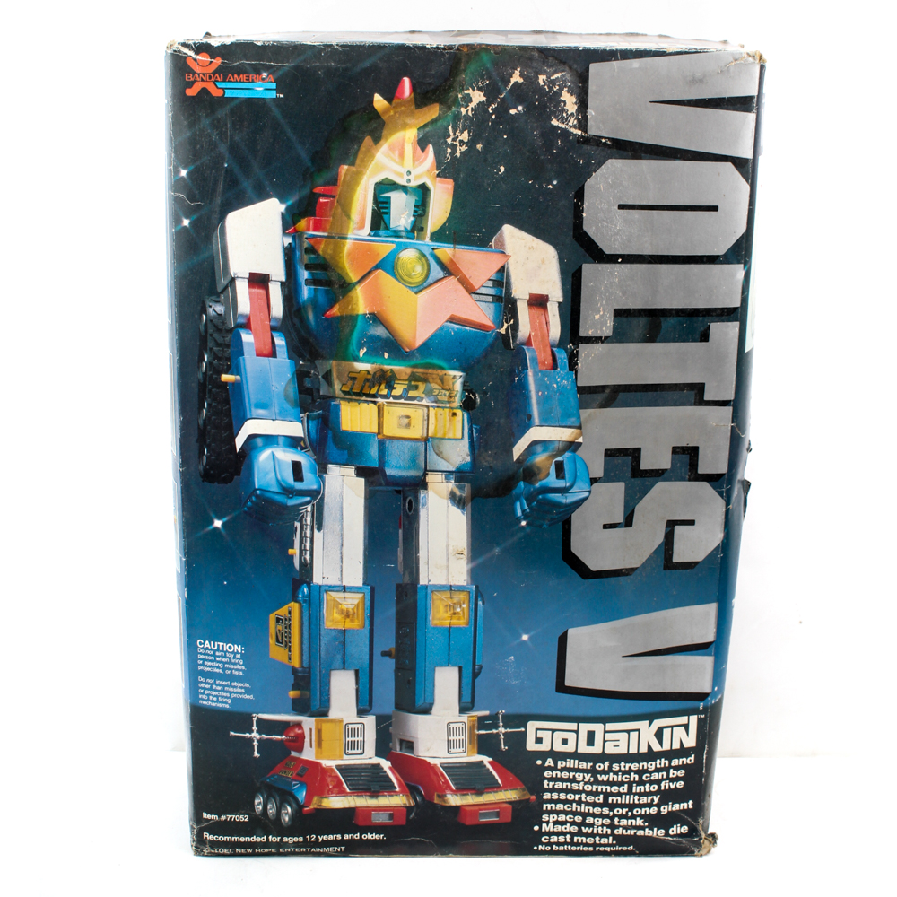 Vintage Godaikin Voltes V Die-Cast Toy Robot