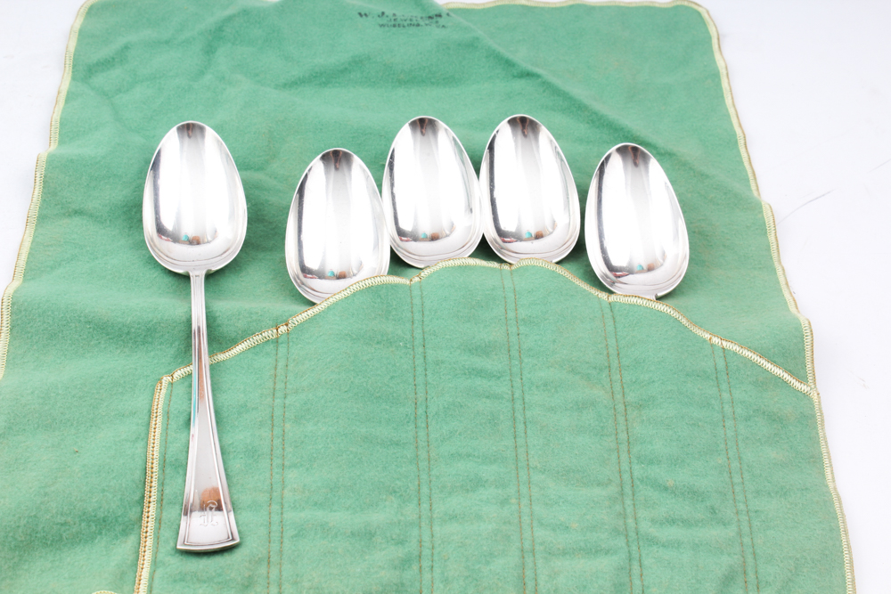 Vintage Dominick & Haff Sterling Silver "Virginia" Flatware Set