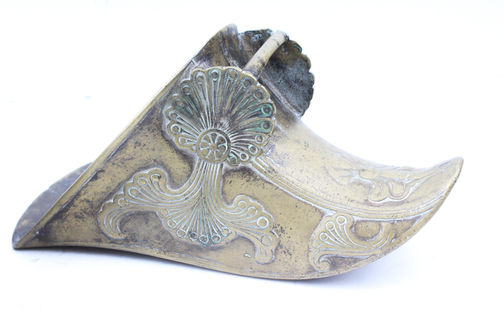 Vintage Brass Genie Shoe Wall Pockets