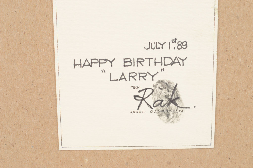 Watercolor Painting "Wat Benjamaborpit"