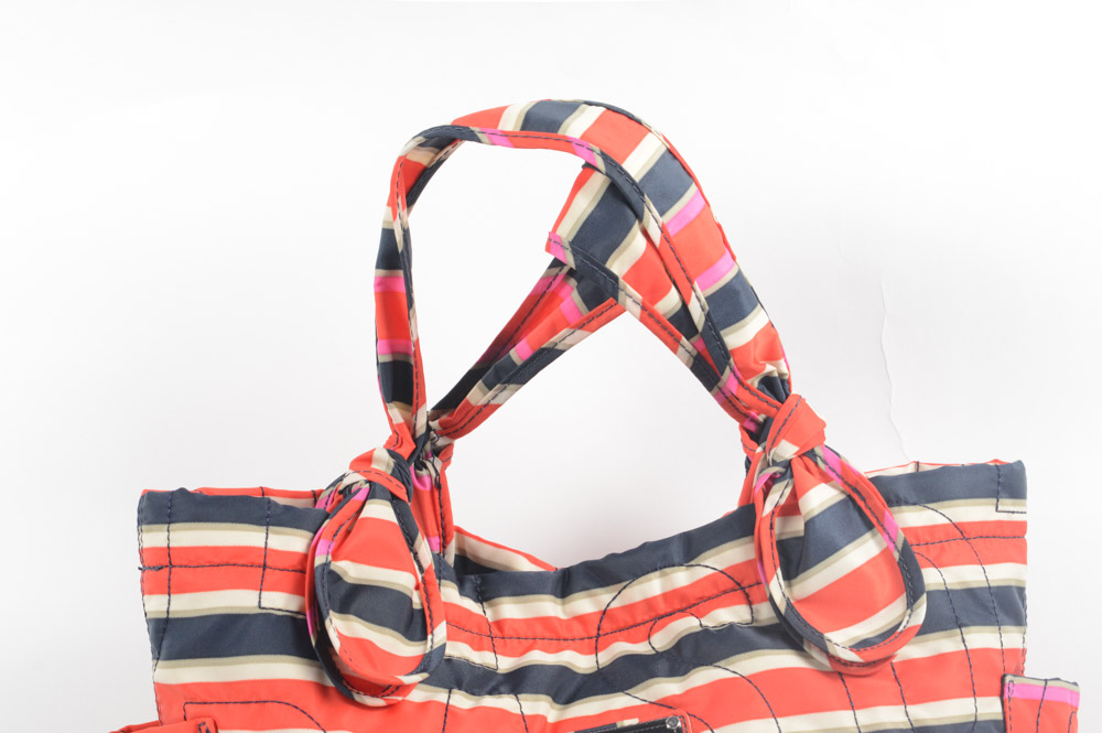 Marc by Marc Jacobs Tate Striped Nylon Tote Bag