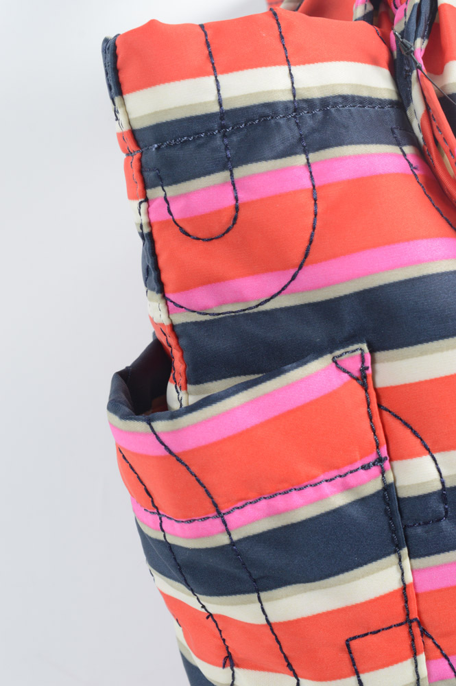 Marc by Marc Jacobs Tate Striped Nylon Tote Bag