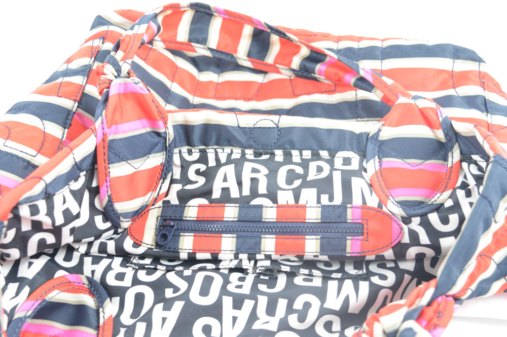 Marc by Marc Jacobs Tate Striped Nylon Tote Bag