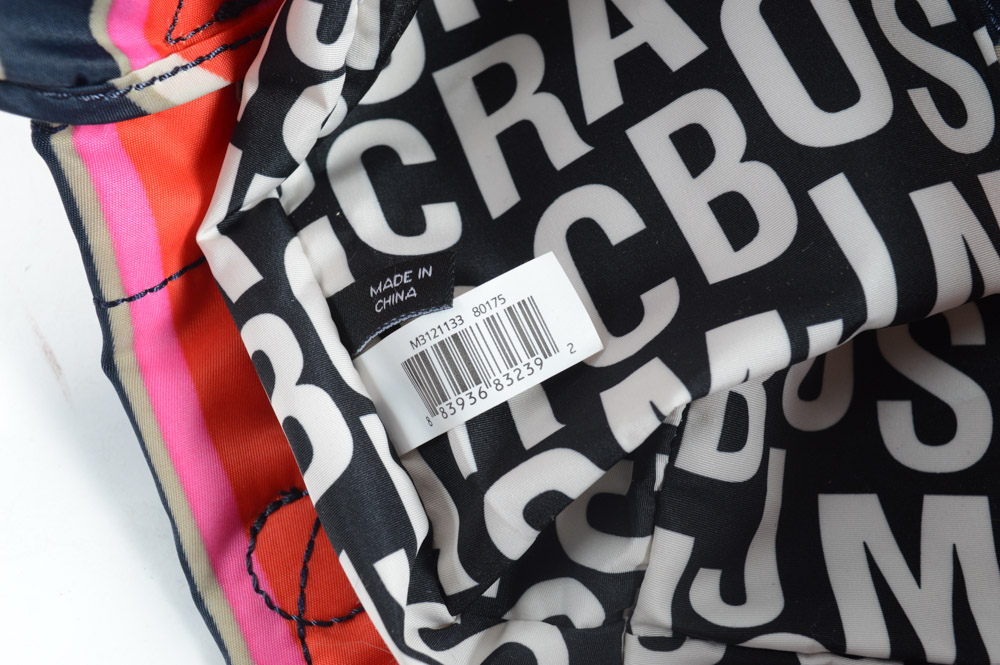 Marc by Marc Jacobs Tate Striped Nylon Tote Bag