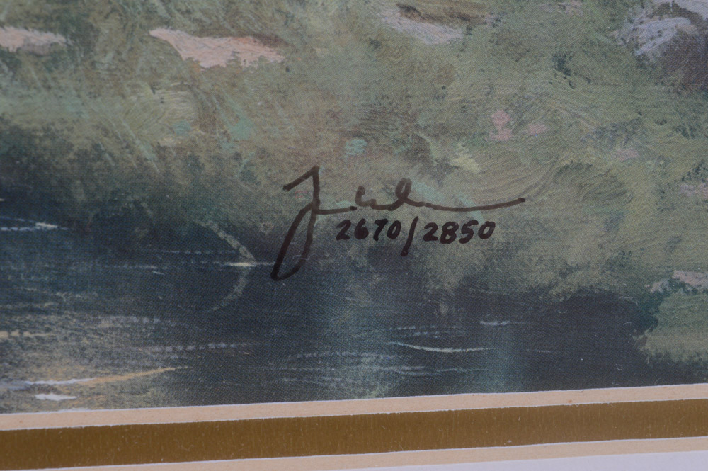 Thomas Kinkade Limited Edition Offset Lithograph "Lamplight Bridge"