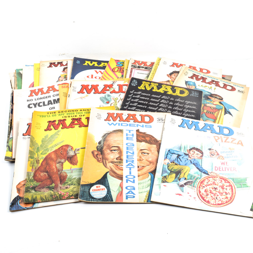 Collection of Vintage "Mad" Magazines