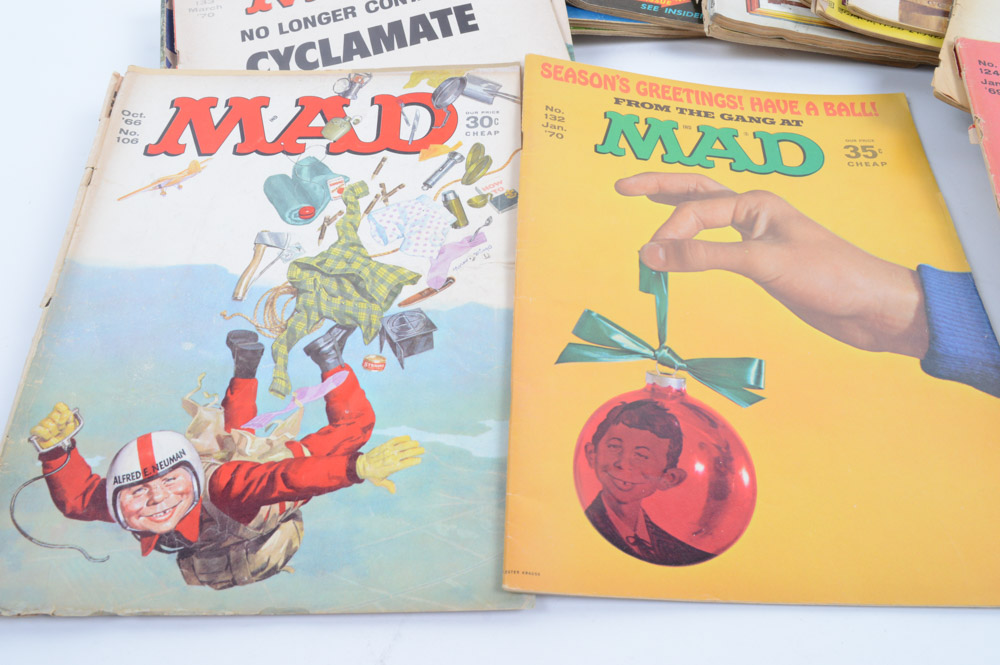 Collection of Vintage "Mad" Magazines