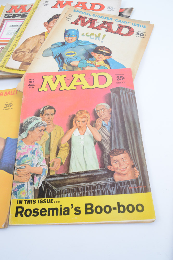 Collection of Vintage "Mad" Magazines