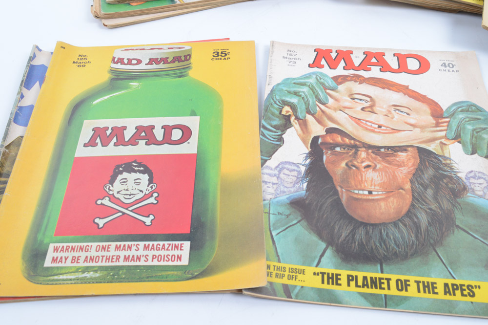 Collection of Vintage "Mad" Magazines