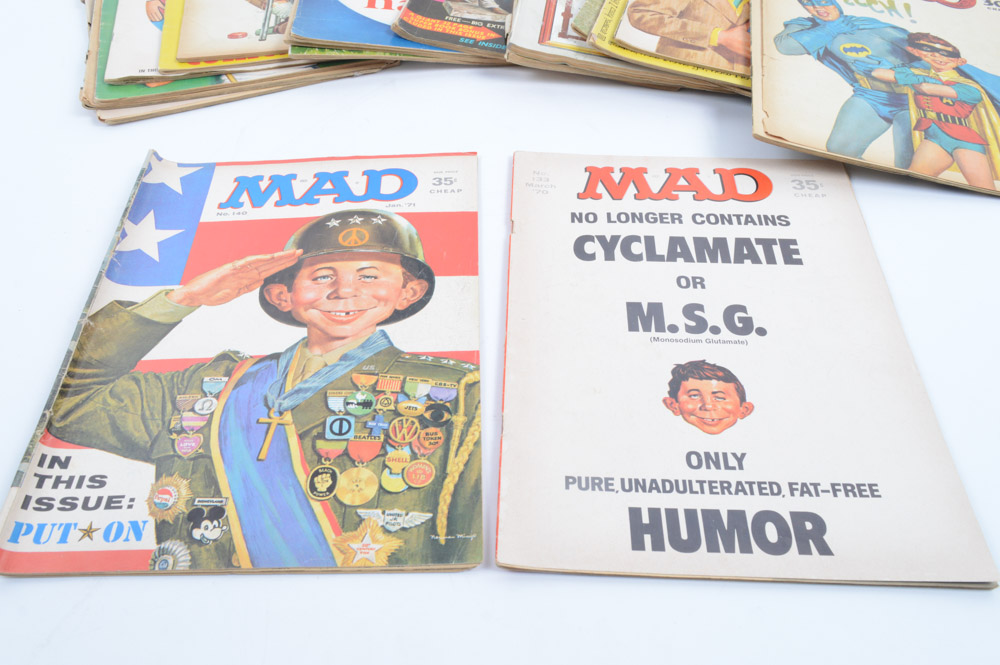 Collection of Vintage "Mad" Magazines
